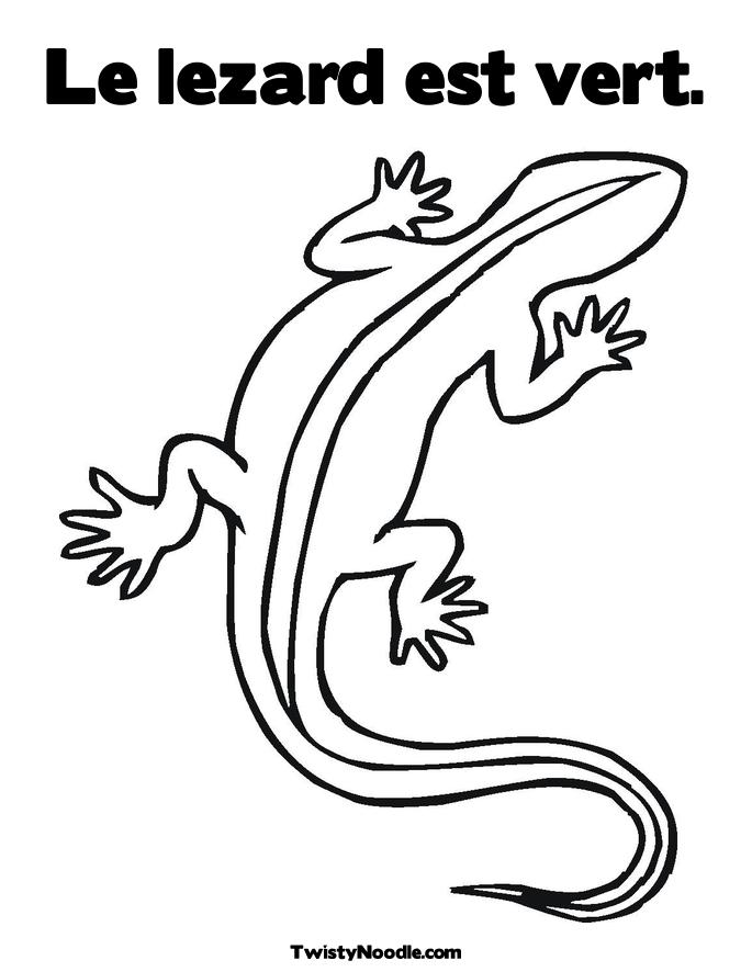 Dessin à colorier: Lézards (Animaux) #22348 - Coloriages à Imprimer Gratuits