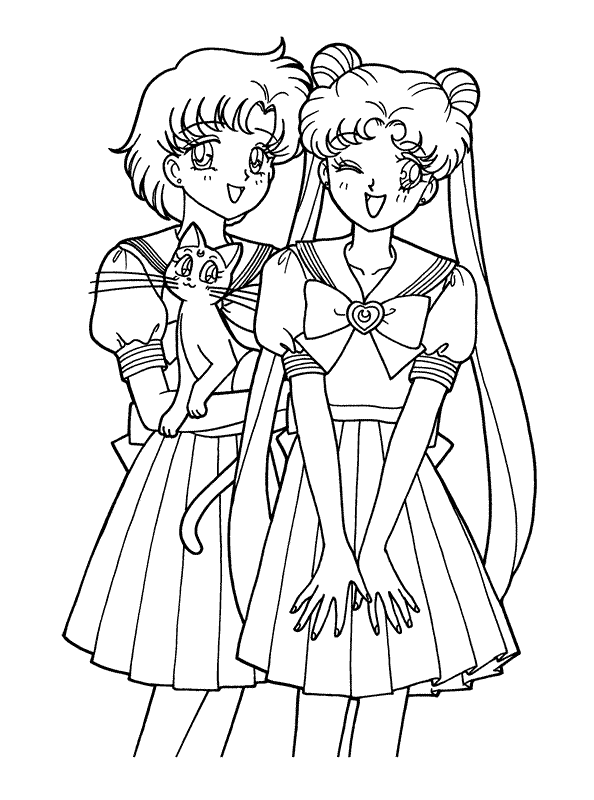 Dessin Sailor Moon 50370 Dessins Animés à colorier Coloriages à