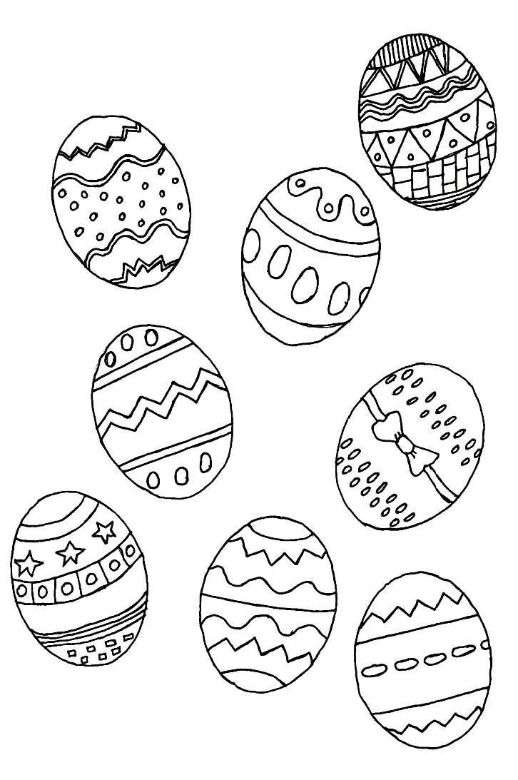 Dessin à colorier: Pâques (Fêtes et Occasions spéciales) #54357 - Coloriages à Imprimer Gratuits