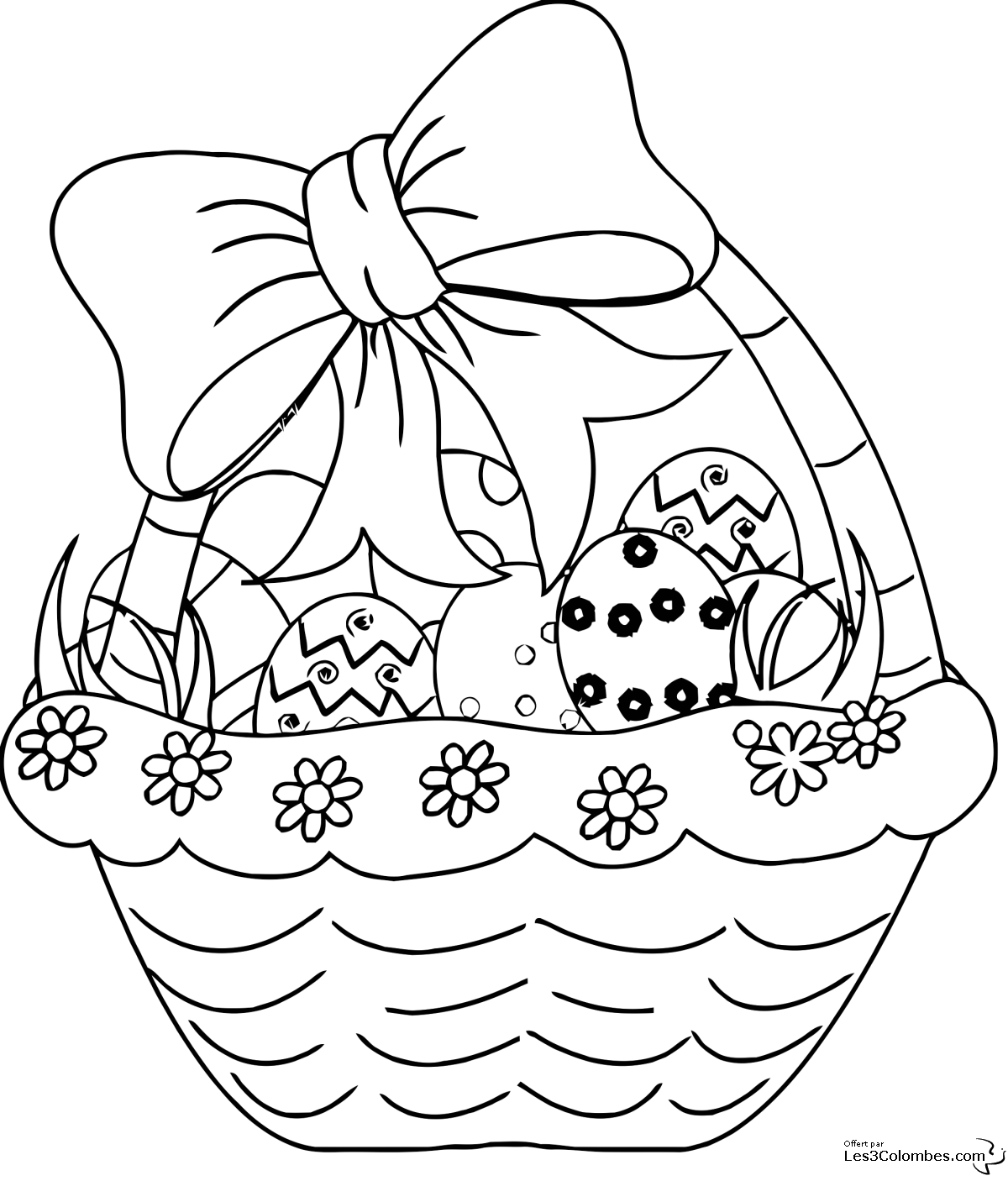 Dessin à colorier: Pâques (Fêtes et Occasions spéciales) #54389 - Coloriages à Imprimer Gratuits