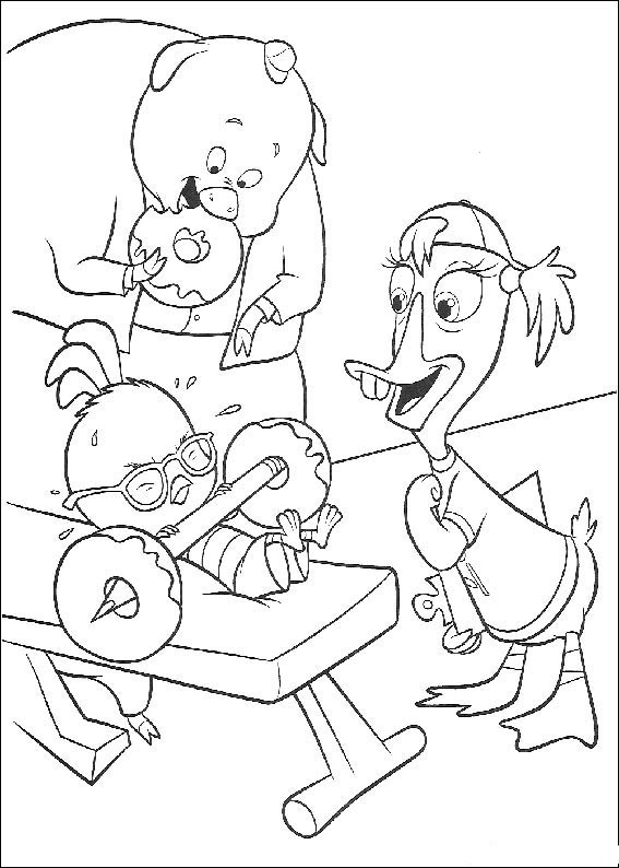 Dessin à colorier: Petit Poulet (Chicken Little) (Films d'animation) #72950 - Coloriages à Imprimer Gratuits