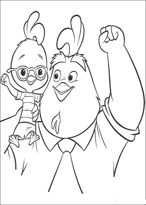 Dessin à colorier: Petit Poulet (Chicken Little) (Films d'animation) #73156 - Coloriages à Imprimer Gratuits