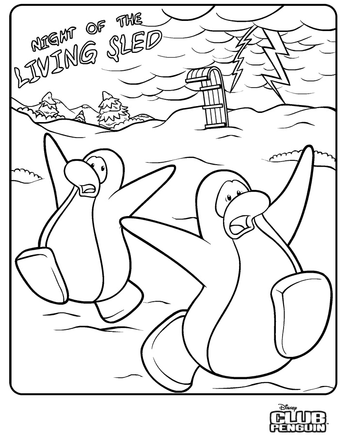 Dessin à colorier: Club Penguin (Jeux Vidéos) #170296 - Coloriages à Imprimer Gratuits