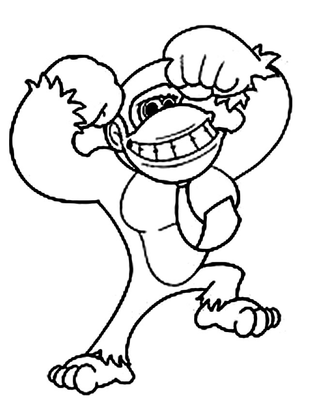 Dessin Donkey Kong 112189 Jeux Vidéos à colorier Coloriages à imprimer