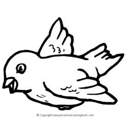 Dessin à colorier: Oiseaux (Animaux) #11904 - Coloriages à Imprimer Gratuits