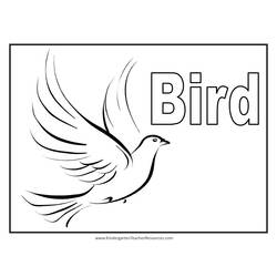 Dessin à colorier: Oiseaux (Animaux) #11907 - Coloriages à Imprimer Gratuits