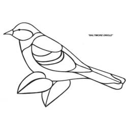 Dessin à colorier: Oiseaux (Animaux) #12138 - Coloriages à Imprimer Gratuits