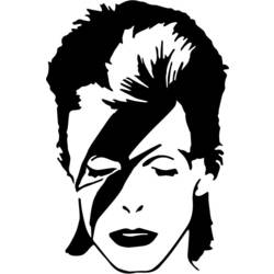 Dessin à colorier: David Bowie (Célébrités) #122250 - Coloriages à Imprimer Gratuits