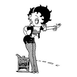Dessin à colorier: Betty Boop (Dessins Animés) #26038 - Coloriages à Imprimer Gratuits
