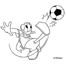 Dessin à colorier: Donald Duck (Dessins Animés) #30325 - Coloriages à Imprimer Gratuits