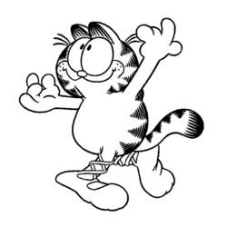 Dessin à colorier: Garfield (Dessins Animés) #26171 - Coloriages à Imprimer Gratuits