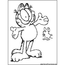 Dessin à colorier: Garfield (Dessins Animés) #26223 - Coloriages à Imprimer Gratuits