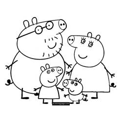 Dessin à colorier: Peppa Pig (Dessins Animés) #43907 - Coloriages à Imprimer Gratuits