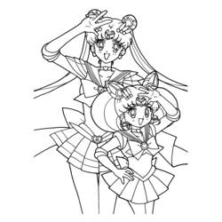 Dessin à colorier: Sailor Moon (Dessins Animés) #50260 - Coloriages à Imprimer Gratuits