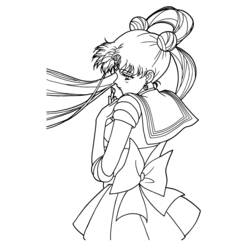 Dessin à colorier: Sailor Moon (Dessins Animés) #50274 - Coloriages à Imprimer Gratuits