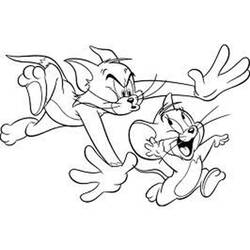 Dessin à colorier: Tom et Jerry (Dessins Animés) #24334 - Coloriages à Imprimer Gratuits