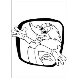 Dessin à colorier: Woody Woodpecker (Dessins Animés) #28536 - Coloriages à Imprimer Gratuits