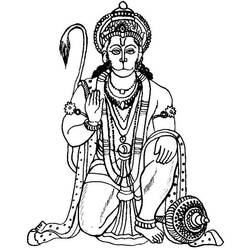 Dessin à colorier: Mythologie Hindou (Dieux et Déesses) #109355 - Coloriages à Imprimer Gratuits