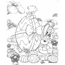 Dessin à colorier: Pâques (Fêtes et Occasions spéciales) #54400 - Coloriages à imprimer