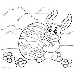 Dessin à colorier: Pâques (Fêtes et Occasions spéciales) #54669 - Coloriages à imprimer