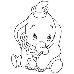 Dessin à colorier: Dumbo (Films d'animation) #170560 - Coloriages à Imprimer Gratuits
