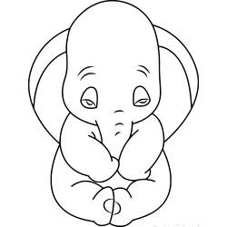 Dessin à colorier: Dumbo (Films d'animation) #170561 - Coloriages à Imprimer Gratuits