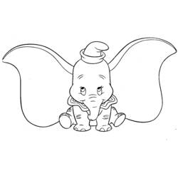Dessin à colorier: Dumbo (Films d'animation) #170568 - Coloriages à Imprimer Gratuits