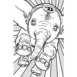 Dessin à colorier: Dumbo (Films d'animation) #170571 - Coloriages à Imprimer Gratuits