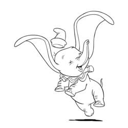 Dessin à colorier: Dumbo (Films d'animation) #170573 - Coloriages à Imprimer Gratuits