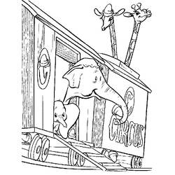 Dessin à colorier: Dumbo (Films d'animation) #170574 - Coloriages à Imprimer Gratuits