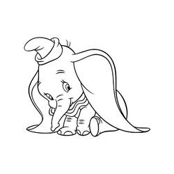 Dessin à colorier: Dumbo (Films d'animation) #170578 - Coloriages à Imprimer Gratuits