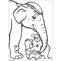 Dessin à colorier: Dumbo (Films d'animation) #170595 - Coloriages à Imprimer Gratuits