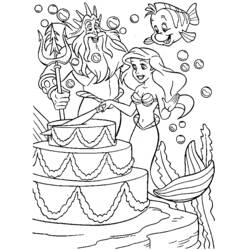 Dessin à colorier: La Petite Sirène (Films d'animation) #127234 - Coloriages à Imprimer Gratuits