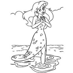 Dessin à colorier: La Petite Sirène (Films d'animation) #127333 - Coloriages à Imprimer Gratuits