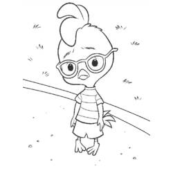 Dessin à colorier: Petit Poulet (Chicken Little) (Films d'animation) #72638 - Coloriages à Imprimer Gratuits