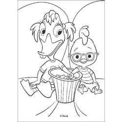 Dessin à colorier: Petit Poulet (Chicken Little) (Films d'animation) #73037 - Coloriages à Imprimer Gratuits