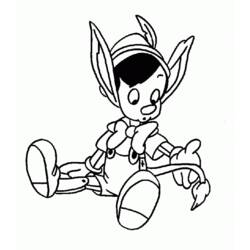 Dessin à colorier: Pinocchio (Films d'animation) #132299 - Coloriages à Imprimer Gratuits