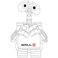Dessin à colorier: Wall-E (Films d'animation) #132237 - Coloriages à Imprimer Gratuits