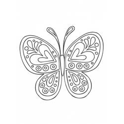 Dessin à colorier: Mandalas Papillon (Mandalas) #117381 - Coloriages à Imprimer Gratuits