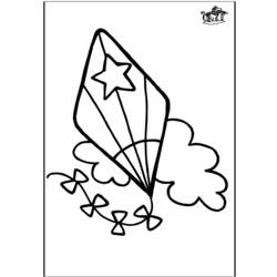 Dessin à colorier: Cerf-volant (Objets) #168344 - Coloriages à Imprimer Gratuits