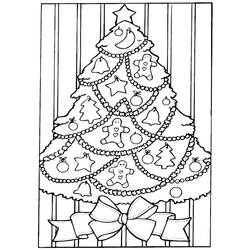 Dessin à colorier: Sapin de Noël (Objets) #167437 - Coloriages à Imprimer Gratuits