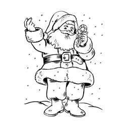 Dessin à colorier: Père Noël (Personnages) #104669 - Coloriages à Imprimer Gratuits