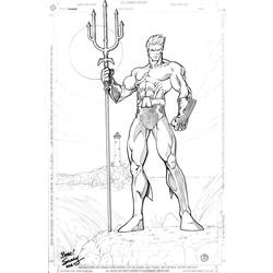 Dessin à colorier: Aquaman (Super-héros) #84971 - Coloriages à Imprimer Gratuits