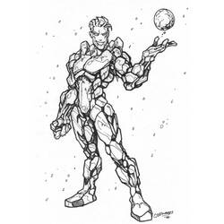 Dessin à colorier: Iceman (Super-héros) #83536 - Coloriages à Imprimer Gratuits