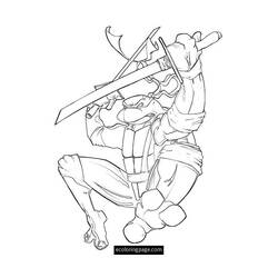 Dessin à colorier: Tortues Ninja (Super-héros) #75458 - Coloriages à Imprimer Gratuits