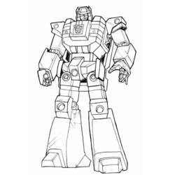 Dessin à colorier: Transformers (Super-héros) #75099 - Coloriages à Imprimer Gratuits