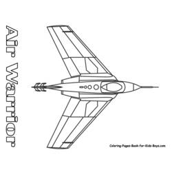 Dessin à colorier: Avion militaires (Transport) #141060 - Coloriages à Imprimer Gratuits