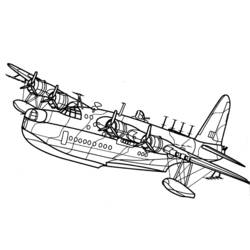 Dessin à colorier: Avion militaires (Transport) #141140 - Coloriages à Imprimer Gratuits