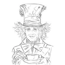 Johnny Depp - Kostenlose Ausmalbilder zum Ausdrucken