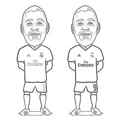Karim Benzema - Kostenlose Ausmalbilder zum Ausdrucken